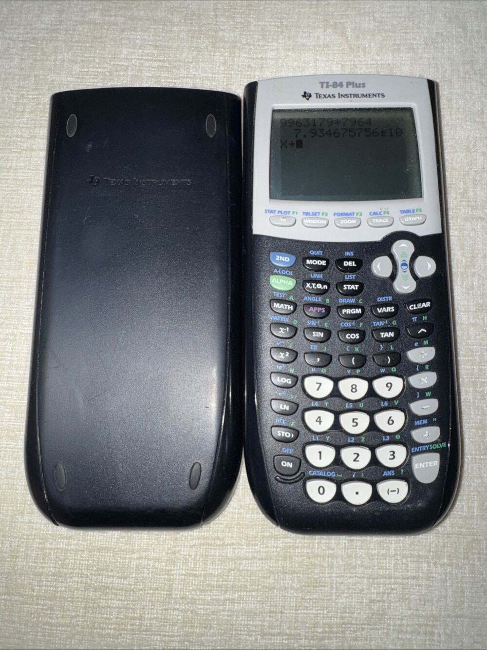 Texas Instruments TI-84 Plus Graphics Calculator - Black Works Perfectly